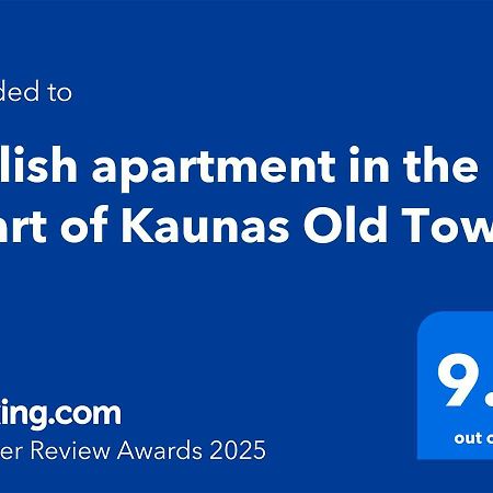 Stylish Apartment In The Heart Of Kaunas Old Town 外观 照片